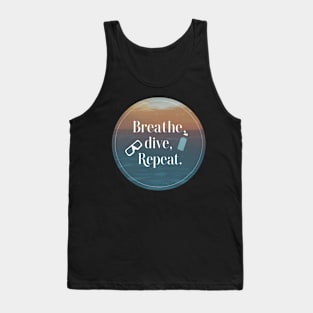 breathe dive repeat Tank Top